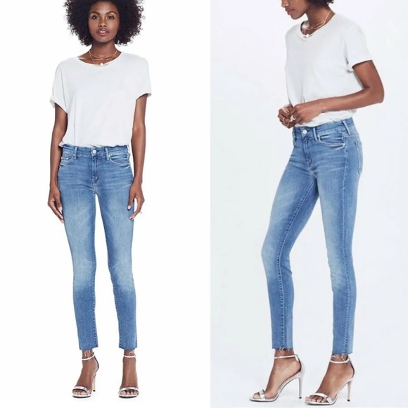 MOTHER The Looker Ankle Fray in Birds of Paradise - Picture 2 of 12